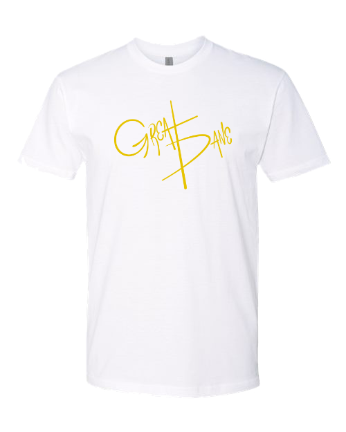 (Pre-Order) Great Dane Logo T-Shirt - White/Gold